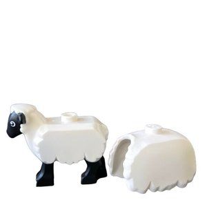 Lego City Sheep Removable Fleece Wool Town Farm Animal Part Minifigure 60346 New